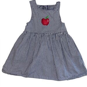 Vintage 1990s Healthtex Gingham Cotton Apple Dress 5